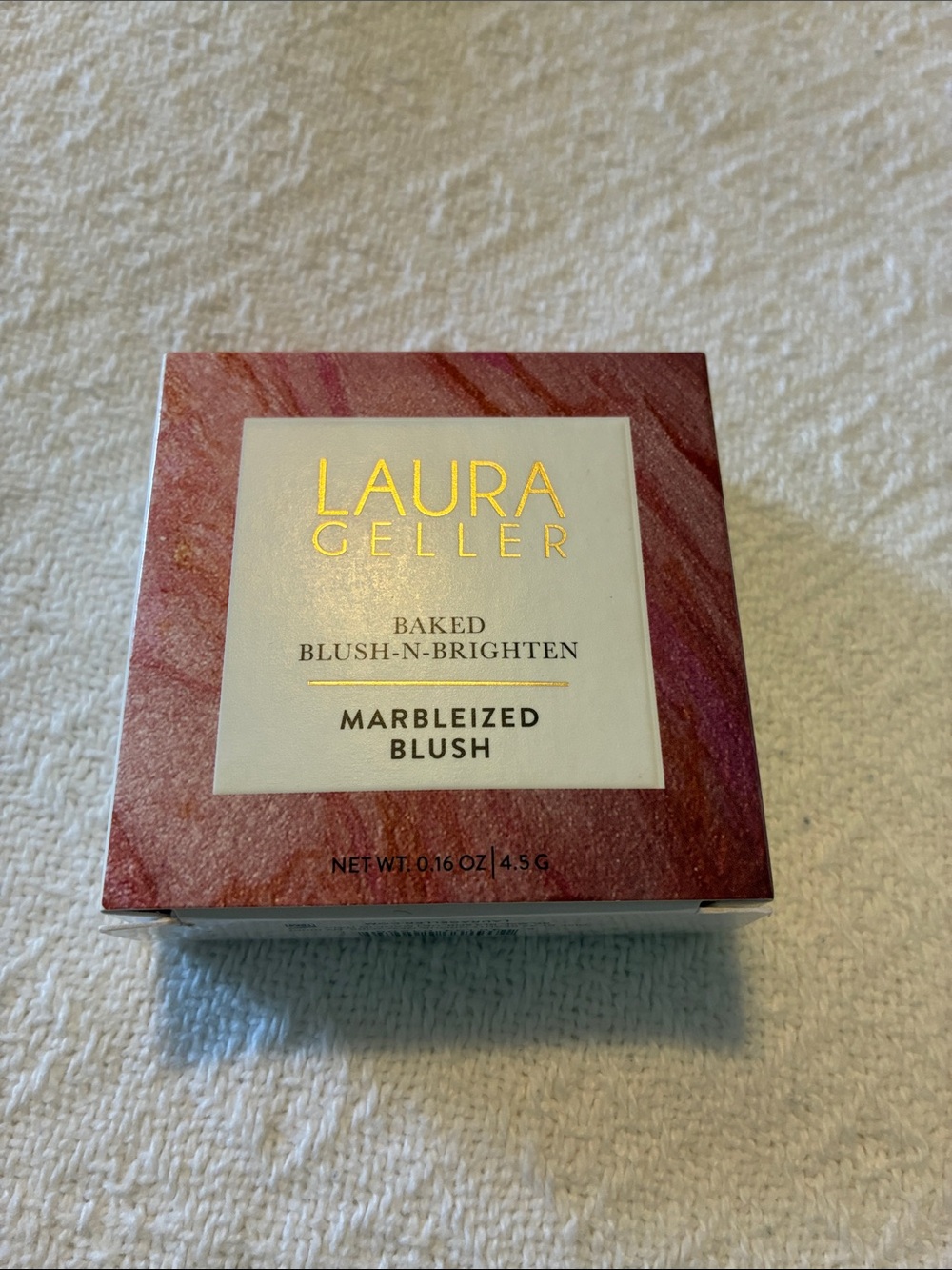 Laura Geller Marbleized Baked Blush-N-Brighten Pink Butteream brand new